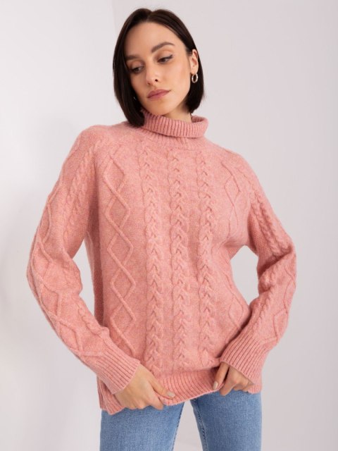 Sweter AT-SW-2355-2.19P ciemny różowy