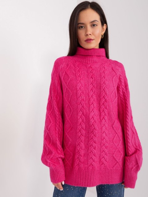 Sweter AT-SW-2355-2.30X fuksjowy