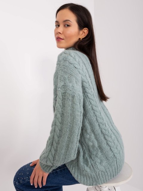 Sweter AT-SW-2363-2.04P mietowy