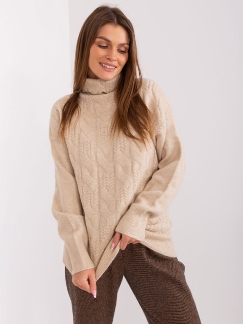 Sweter AT-SW-23401.97P beżowy