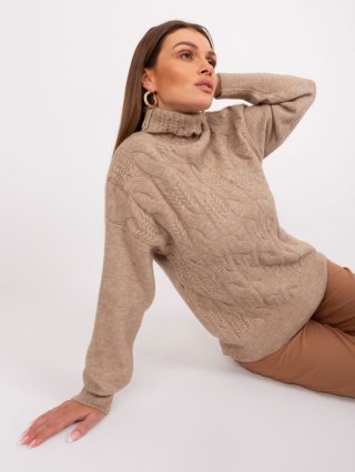 Sweter AT-SW-23401.97P ciemny bezowy