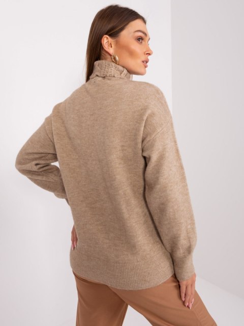 Sweter AT-SW-23401.97P ciemny bezowy