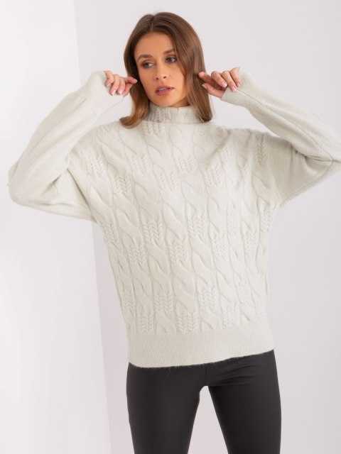 Sweter AT-SW-23401.97P mietowy