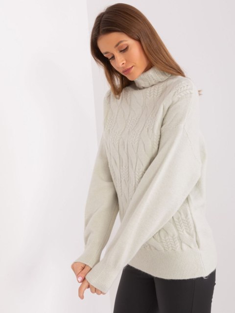 Sweter AT-SW-23401.97P mietowy