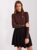 Sweter PM-SW-PM-3217.08 ciemny brązowy M/L