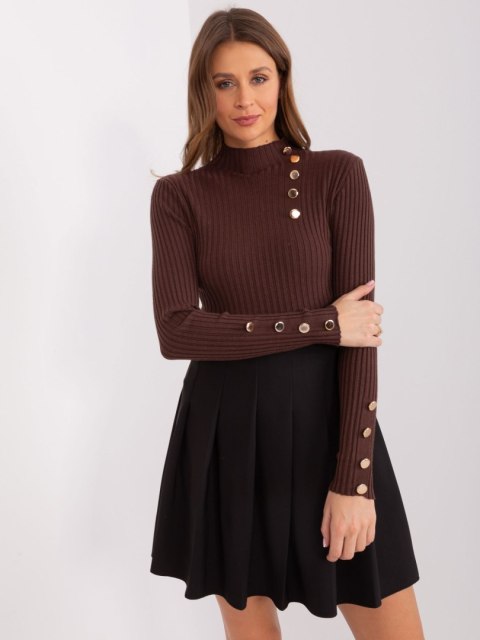 Sweter PM-SW-PM-3217.08 ciemny brązowy S/M