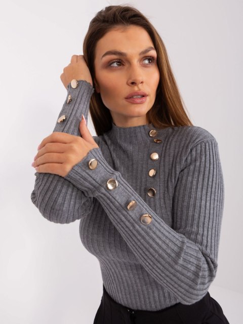 Sweter PM-SW-PM-3217.08 ciemny szary M/L