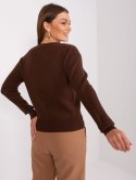 Sweter PM-SW-PM895.40P ciemny brązowy M/L