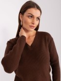 Sweter PM-SW-PM895.40P ciemny brązowy M/L