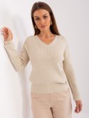 Sweter PM-SW-PM895.40P jasny beżowy M/L