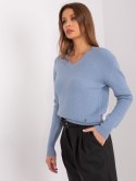 Sweter PM-SW-PM895.40P szaro-niebieski M/L