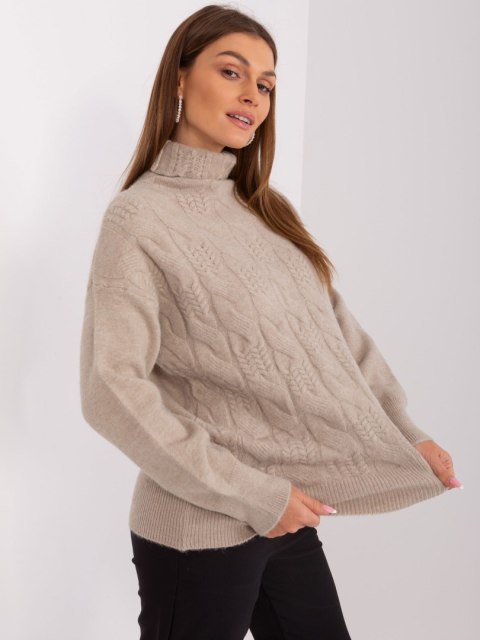 Sweter AT-SW-23401.97P ciemny bezowy