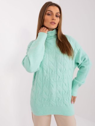 Sweter AT-SW-23401.97P mietowy