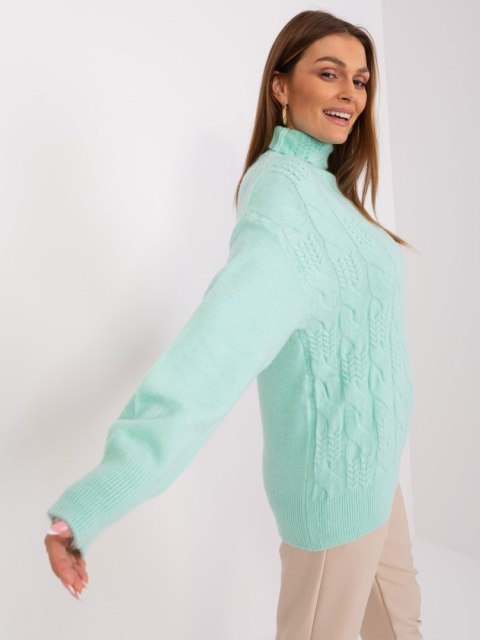 Sweter AT-SW-23401.97P mietowy