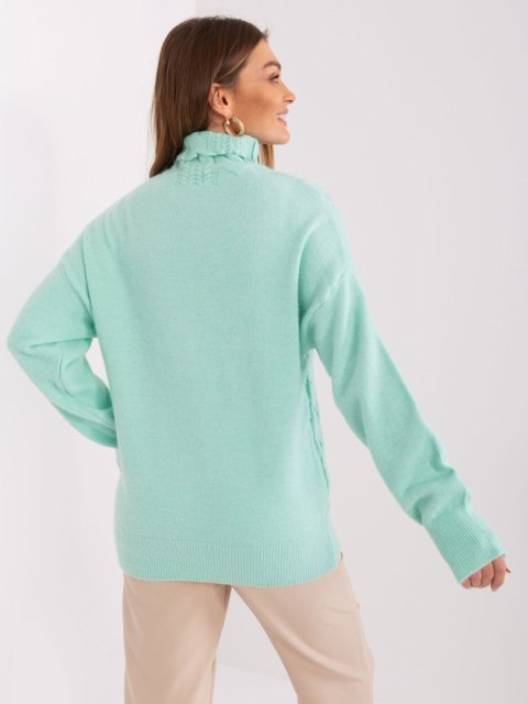 Sweter AT-SW-23401.97P mietowy