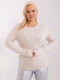 Sweter PM-SW-PM-3006+1.11 jasny beżowy XXL/XXXL