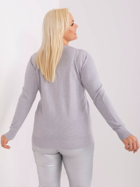 Sweter PM-SW-PM-3007+1.18 szary XXL/XXXL