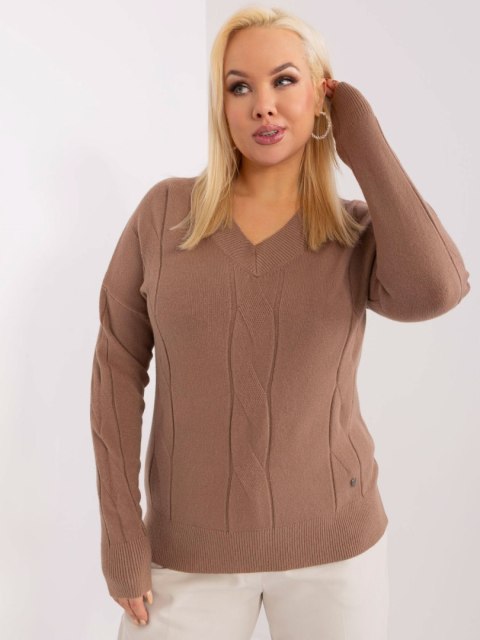 Sweter PM-SW-PM688.64 jasny brązowy XL/XXL