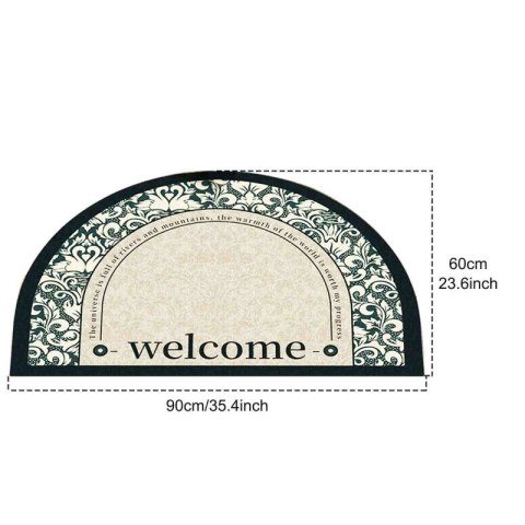 Dywanik wycieraczka vintage kwiatowa WELCOME 60x90 cm DYW02