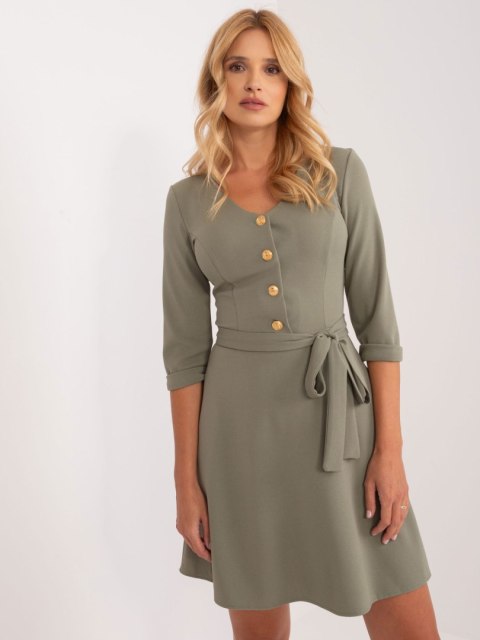 Sukienka LK-SK-507785.65 khaki 36