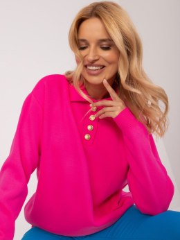 Sweter BA-SW-1493.43 fluo różowy