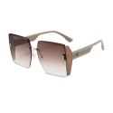 Okulary przeciwsłoneczne ELEGANT SQUARE BROWN OK379WZ1