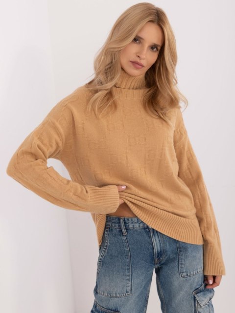 Sweter AT-SW-2342-1.35 camelowy