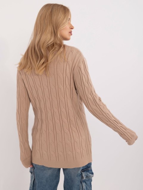 Sweter AT-SW-2343.88 camelowy