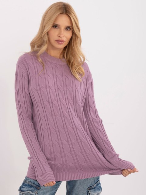 Sweter AT-SW-2343.88 fioletowy