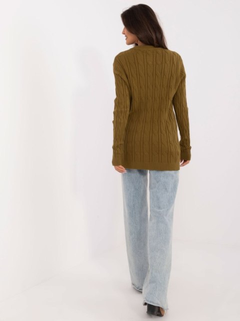 Sweter AT-SW-2343.88 oliwkowy