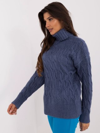 Sweter AT-SW-23445.00 ciemny niebieski