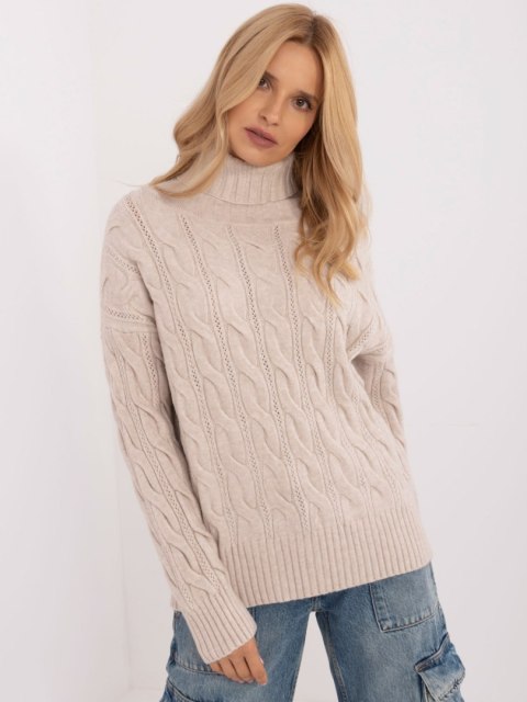 Sweter AT-SW-23445.00 jasny beżowy