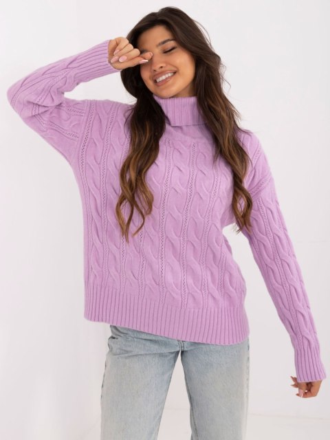 Sweter AT-SW-23445.00 jasny fioletowy