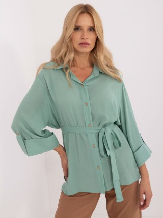 Koszula LK-KS-509698.79 pistacjowy L/XL