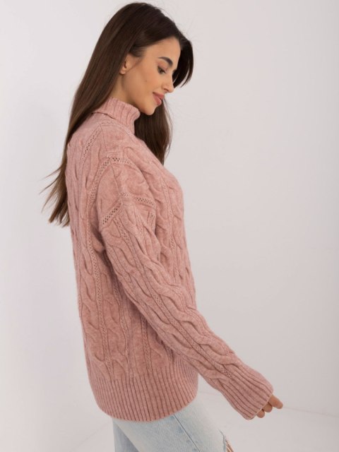 Sweter AT-SW-23445.00 ciemny różowy