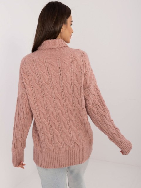 Sweter AT-SW-23445.00 ciemny różowy