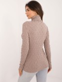 Sweter AT-SW-2334-2.61 ciemny bezowy