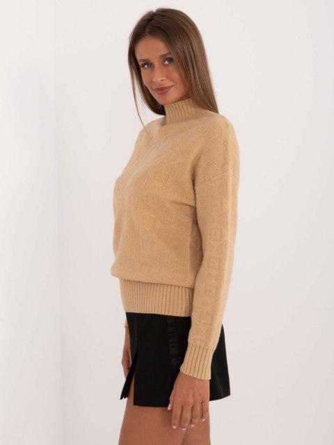 Sweter AT-SW-2339.54 camelowy