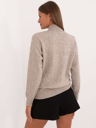 Sweter AT-SW-2339.54 ciemny bezowy