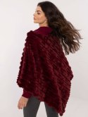 Poncho AT-PN-2347.68 bordowy