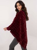 Poncho AT-PN-2347.68 bordowy