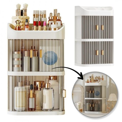 Organizer, szkatułka na kosmetyki, pędzle wielopoziomowy 40x15x24cm CB70 Organizer, szkatułka na kosmetyki, pędzle wielopoziomowy 40x15x24cm CB70