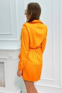 Sukienka wiązana w talii pomarańczowa